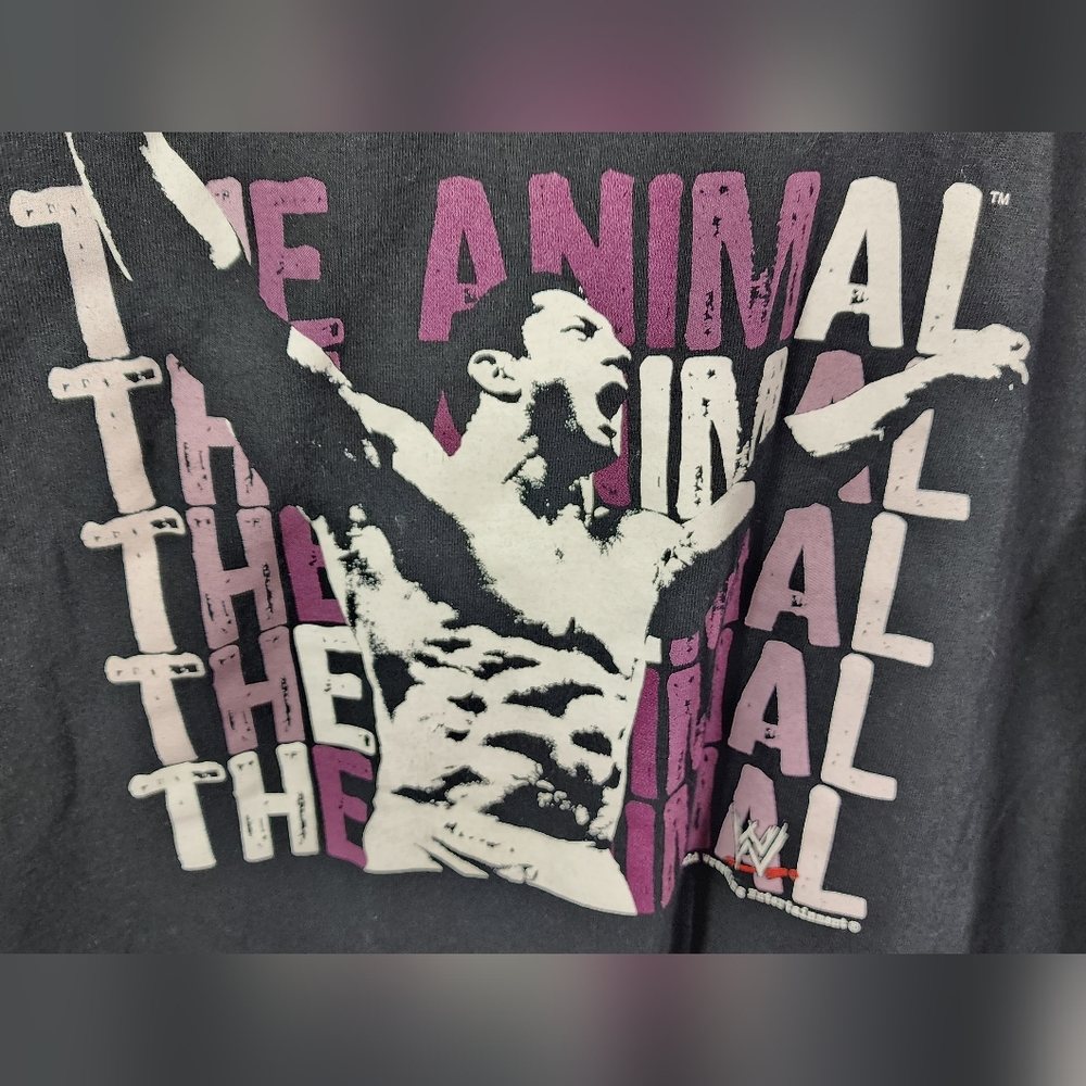 STEVE & BARRY'S UNIVERSITY SPORTS THE ANIMAL DAVE BATISTA WWE T-SHIRT XL, BLACK - Picture 2 of 8